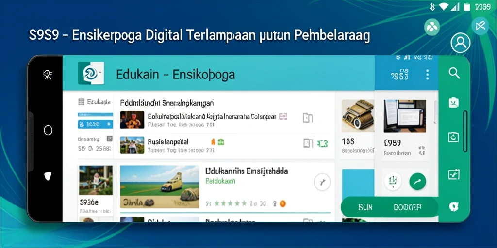 Antarmuka pengguna S9S9 yang memudahkan navigasi Ensiklopedia.