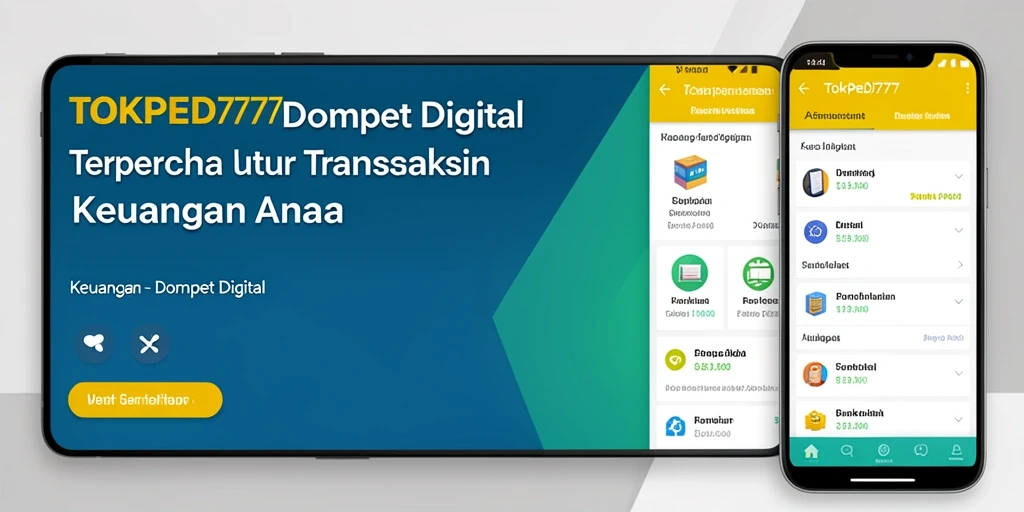 Screenshot antarmuka TOKPED777 yang menunjukkan kemudahan penggunaan Dompet Digital.