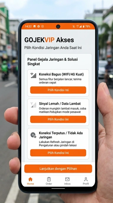 Tampilan link alternatif gojekvip